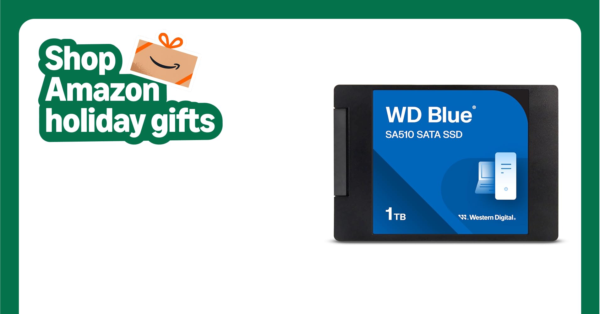 Western Digital 1TB WD Blue SA510 SATA Internal Solid State Drive SSD - SATA III 6 Gb/s, 2.5"/7mm, Up to 560 MB/s - WDS100T3B0A