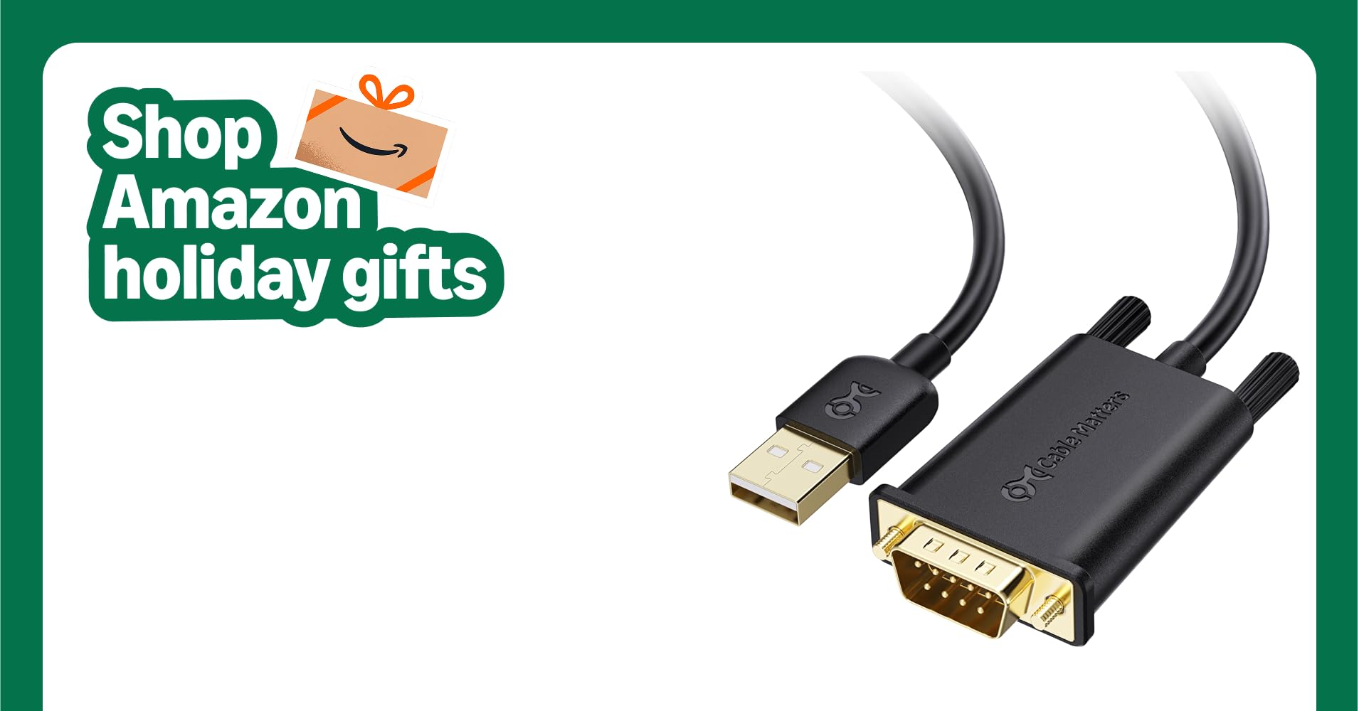 Cable Matters USB to Serial Adapter Male to Male Cable, RS232 to USB2.0, USB to DB9 Cable, Supports Windows 11/10/8/7/Vista/XP, macOS 11.0 or Later, Black