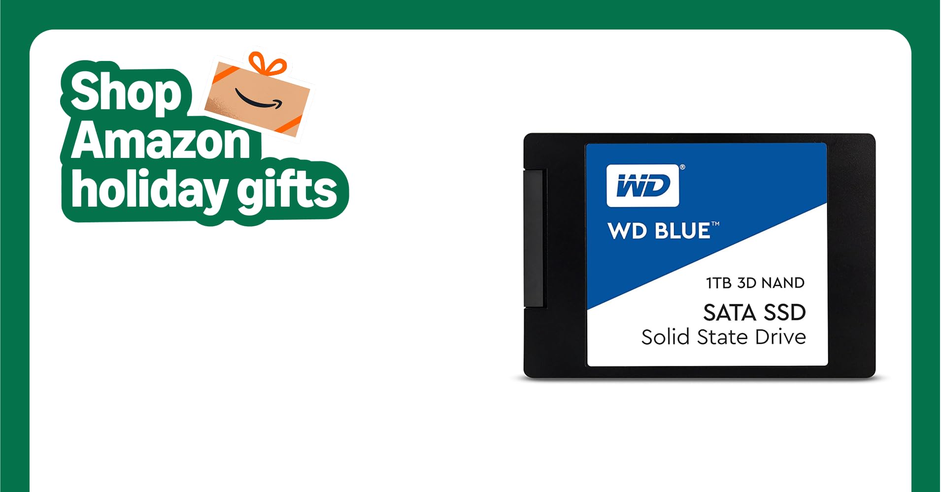 Western Digital 1TB WD Blue 3D NAND Internal PC SSD - SATA III 6 Gb/s, 2.5"/7mm, Up to 560 MB/s - WDS100T2B0A