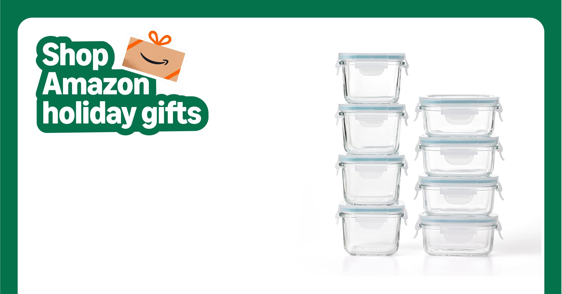 Glasslock rectangular container showing the distinctive blue-tinted tempered glass