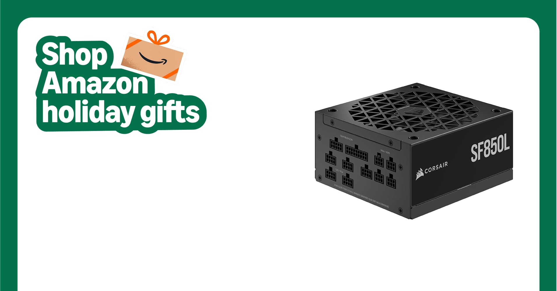 Corsair SF850L Fully Modular Low-Noise SFX Power Supply - ATX 3.1 & PCIe 5.1 Compliant - Quiet 120mm PWM Fan - 80 Plus Gold Efficiency - Zero RPM Mode - 105°C-Rated Capacitors - Black Corsair SF850L Fully Modular Low-Noise SFX Power Supply - ATX 3.1 & PCIe 5.1 Compliant - Quiet 120mm PWM Fan - 80 Plus Gold Efficiency - Zero RPM Mode - 105°C-Rated Capacitors - Black