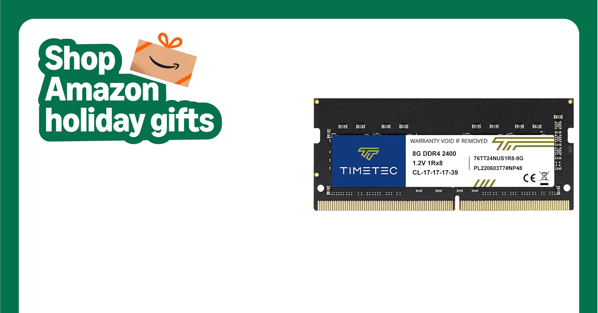 Timetec 8GB DDR4 2400MHz (DDR4-2400) PC4-19200 (PC4-2400T) Non-ECC Unbuffered 1.2V CL17 1Rx8 Single Rank 260 Pin SODIMM Laptop Notebook PC Computer Memory RAM Module Upgrade (8GB) Timetec 8GB DDR4 2400MHz (DDR4-2400) PC4-19200 (PC4-2400T) Non-ECC Unbuffered 1.2V CL17 1Rx8 Single Rank 260 Pin SODIMM Laptop Notebook PC Computer Memory RAM Module Upgrade (8GB)