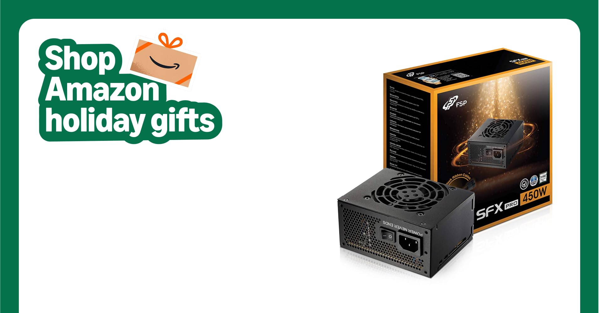 FSP Mini ITX Solution 450W / SFX 12V / Micro ATX 80 Plus Bronze Certified Non-Modular Power Supply (FSP450-50SAC) FSP Mini ITX Solution 450W / SFX 12V / Micro ATX 80 Plus Bronze Certified Non-Modular Power Supply (FSP450-50SAC)