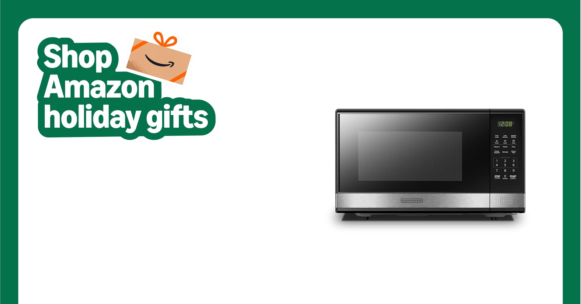 BLACK+DECKER EM031MB11 Digital Microwave Oven with Turntable Push-Button Door, Child Safety Lock, 1000W, 1.1cu.ft, Black & Stainless Steel, 1.1 Cu.ft