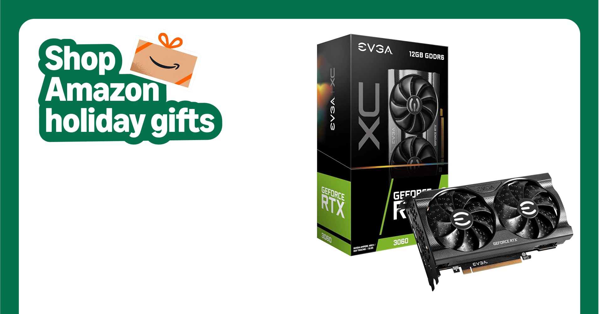 EVGA GeForce RTX 3060 XC Gaming, 12G-P5-3657-KR, 12GB GDDR6, Dual-Fan, Metal Backplate EVGA GeForce RTX 3060 XC Gaming, 12G-P5-3657-KR, 12GB GDDR6, Dual-Fan, Metal Backplate