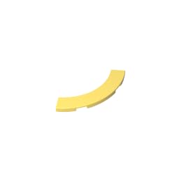 27507 Circular Plate Tile 4x4 Curved, Macaroni 50 Pieces GDS-1276 Compatible with Lego Building Blocks Color:Bright Light Yellow โ image 1