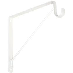 Shelf & Rod Bracket White