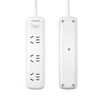 WK WP-P05 2500W 250V 6-Hole Extension Wired Plugboard Fireproof Power Strip with Switch, Cable Length: 1.6m, CN Plug(White)