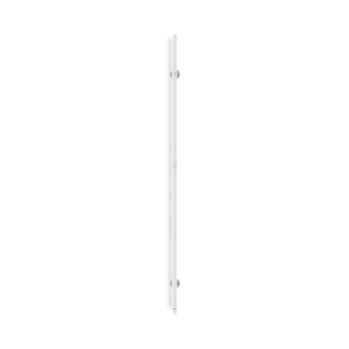 CREATE/Warm Towel Tube/Sèche-Serviettes électrique 1 Barre Blanc/Design Vertical, 150x2,5 cm, 2 réglages de température, minuterie, Acier Inoxydable, 60W