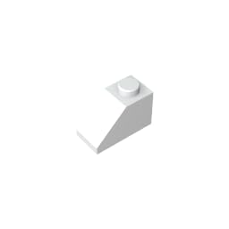 Gobricks 3040 Slope Brick 2x1 Sloped Brick 50 Pieces GDS-588 Compatible with Lego Building Blocks Color:Milky White