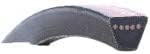 3V-375 3V Section, 1 Band, 37.50 in Outside Length, Smooth, Oil Resistant, V-Belt, Polyester