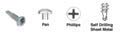 Tornillos autoperforantes CRL 6-20 x 1/2" pack 100 miniatura 2