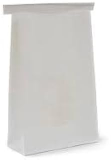 3 LB White Poly-Lined Reclosable Tin Tie Bags Without Window - 10 Pack