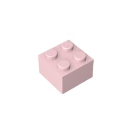 XYEIUGO 3003 Basic Bricks Brick 2x2, light pink, 50 PCS — image 1