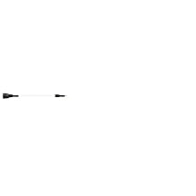 HOT-SHOT Prod Replacement Shaft | Livestock Prod Replacement Shaft | Rigid Fiberglass Cattle Prod Shaft 24 Inch