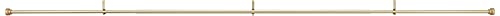 Rod Desyne 100-37-1603 Bonnet Curtain Rod 1" Od - Single Curtain Rod Set, Light Gold, 160-240"