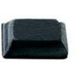 Essentra, RBS-4BK, Self-Adhesive Feet - Base Length - 19.1 mm (0.750 in) - Base Width - 19.1 mm (0.750 in) - Shape - Square Material - PU (100 Item/s)