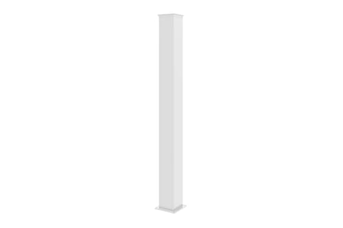 Casanoov Poteau EIFEL Aluminium 15x15 cm H.166 cm Blanc Mat | Support Portail et Portillon...