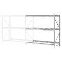 Global Industrial Extra High Capacity Bulk Rack Without Decking, Add-On Unit, 72
