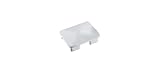 CRL PC1EWS Silver Metallic Rectangular AWS Post Cap for 180 Degree Center or End Post