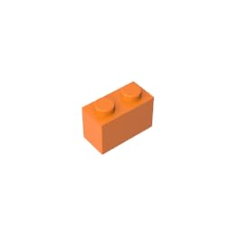 3065 bricks Brick 1x2 Without Bottom Tube 50 Pieces GDS-1545 Compatible with Lego Building Blocks Color:Orange