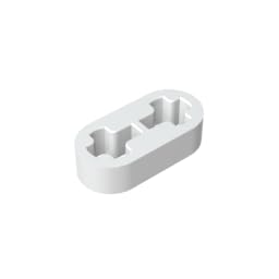 XYEIUGO GDS-688 41677 Technic Beam 1x2 Thin, Milky White, 50 PCS