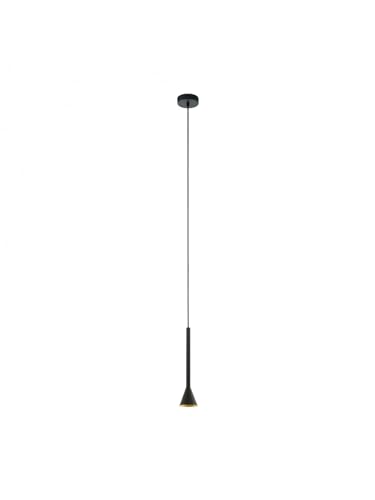 Lustre suspension LED moderne noir GL0649 plafonnier 1 lumière couloir et entrée