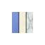 Iris blue/tender yellow stripe/classy white floral