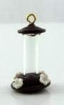 Melody Jane Dolls Houses Humming Bird Feeder Miniature 1:12 Scale Pet Garden Accessory Brown image 3