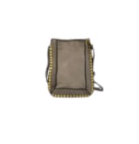 Sac téléphone cuir véritable contre les rayures pochette cloutée BERG