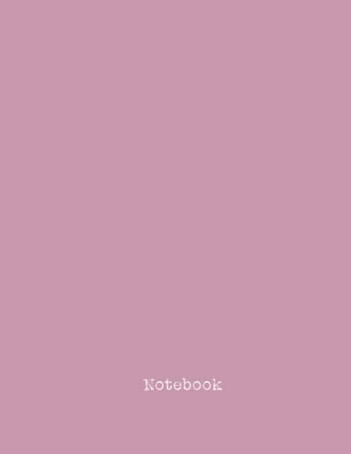 Notebook: Unlined Journal Notebook - Large (8.5 x 11 inches) - 100 Pages - Purple Cover - Minimal style image 2