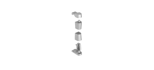 Pivot CRL aluminium offset main gauche série 0p70 pour porte rétractable