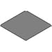 EP3030, Inner Panel, Mild Steel, White, Galvanized, 28.2 in Length, 28.2 in Width