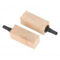 Image of 2Pcs /Set Natural Wooden Air Bubble Stone Diffuser Air Stone Cylinder Fine Bubbles Air Pump Accessories for Hydroponics Aquarium Tank Pump(S)