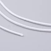 The Orange Emporium Elastic Cords, Stretchy String, for Bracelets Necklaces, Jewelry Making, White, 0.6mm, about 35m / roll - Image 3