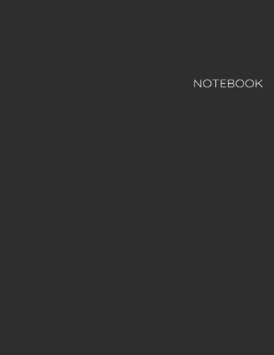 Blank Notebook: Unlined Notebook - Large (8.5 x 11 inches) - 100 Pages - Black Cover