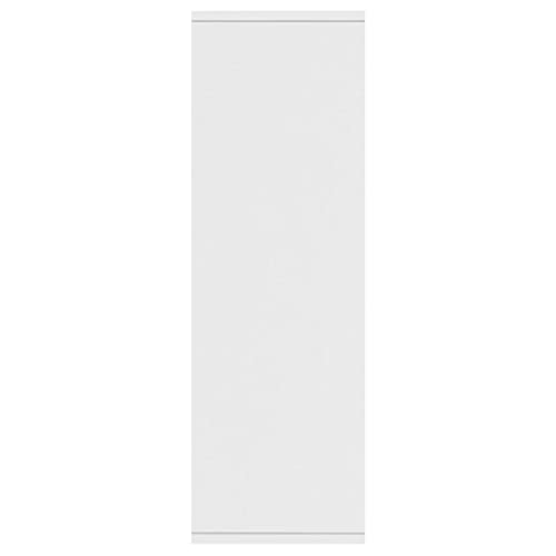 Firbnus Bookcase With 5 Compartments White 19.7"X9.8"X31.5" Engineered Wood Classic Bookshelf Living Room Versatile Storage Organizer Shelf Plant Display Rack Home Office Kitchen #TOP5