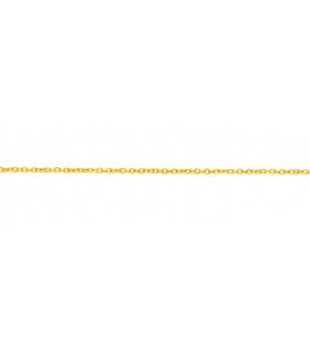 Chaine maille forçat or jaune 375/00 le cadeau idéal de 45 cm pour elle