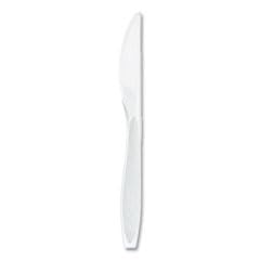 SOLO Impress Heavyweight Full-Length Polystyrene Cutlery Knife White 100/Box