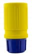 Ericson 1607-CG Connector, Perma-Grip, Non-NEMA, 2 Pole/3 Wire Straight Blade, 15 Amp/10 Amp, 125/250V, 1 Phase, Safety Yellow