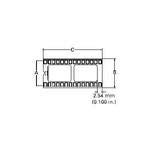 DILB40P-223TLF, Conn DIP Socket SKT 40 POS 2.54mm Solder ST Thru-Hole Tube (100 Items)