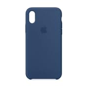 Image of Apple iPhone X Silicone Case - Blue Cobalt