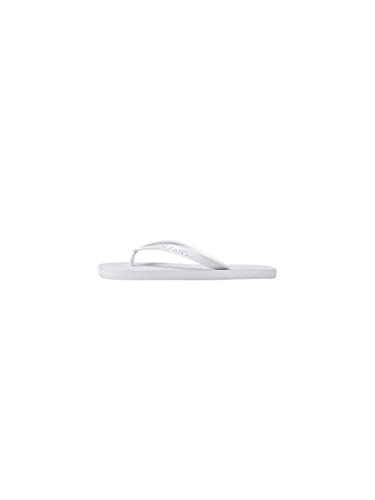  JACK & JONES Infradito Uomo, Tessuto in Poliuretano, Punta Aperta, Suola in Gomma, Chiusura Slip on, Colore White Modello: 12237364 Bianco White