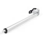 12V Linearaktuator 300mm Elektrozylinder mit Fernbedienung & IP54 Schutz geräuscharm, Elektrozylinder für Automatisierung & medizinische Anwendung (1, Silber, 450 mm)