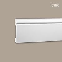 Plinthe Profhome 153108 en mousse de polyuréthane rigide de 200 cm arrondi - 3