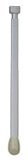 Ball-End Hanging Rod- Silver 20 in.