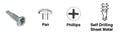 Tornillos autoperforantes CRL 6-20 x 1/2" pack 100 miniatura 6