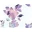 Ivory Tie Dye Flowers