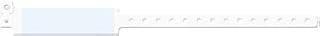 Medical ID Solutions 221C Vinyl Wideface Imprinter Wristband, Custom Printed, Adult, White, Pack of 500