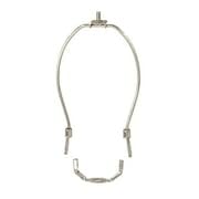 Image of B&P Lamp 7-1 /2 Inch Heavy Duty Lamp Shade Harp Holder for Table and Floor Lamps, Polished Nickel Finish